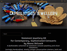 Tablet Screenshot of capriliciousjewellery.com
